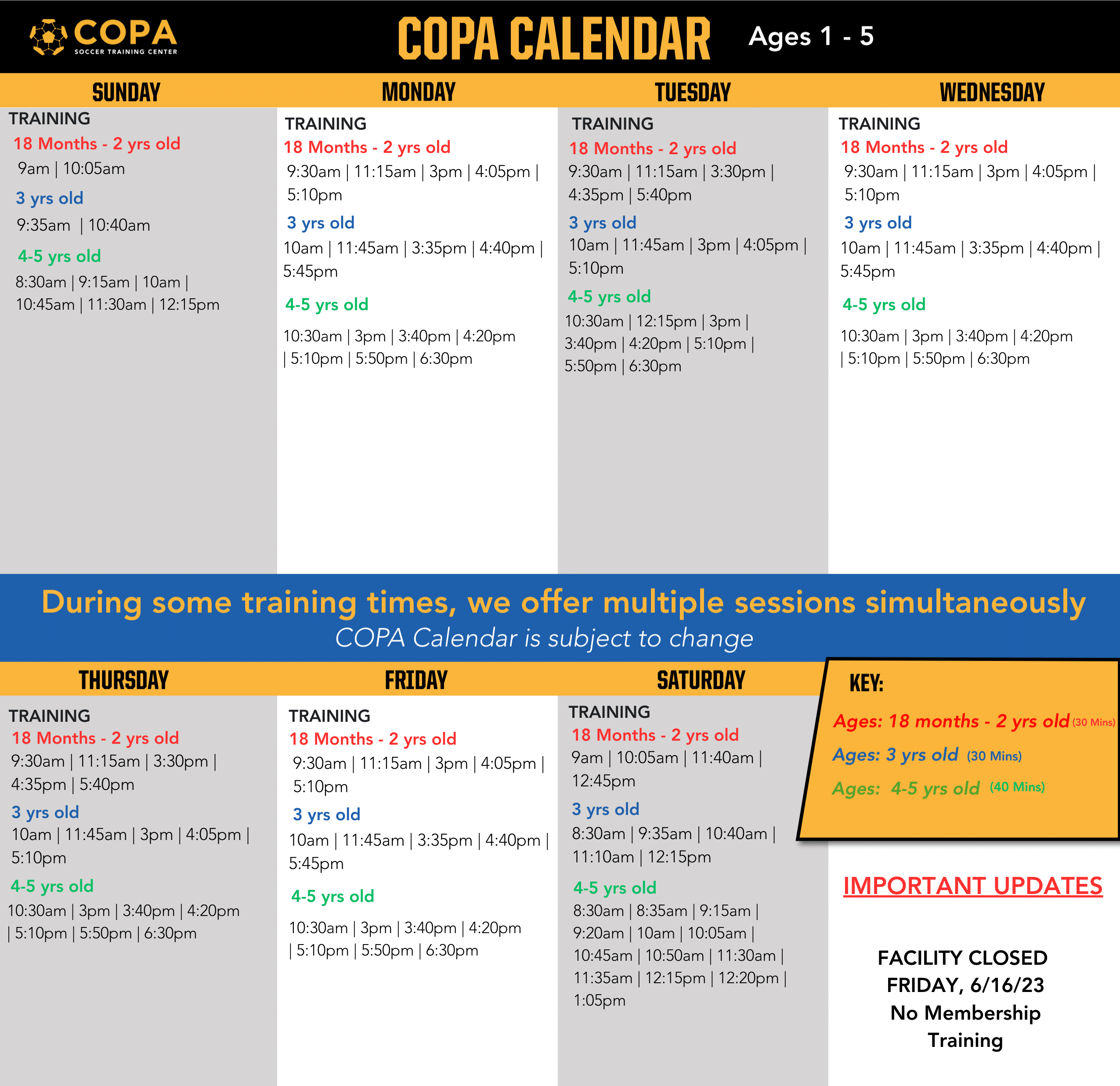 June 2023 Calendar 1-5