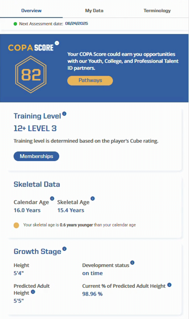 COPA Score Dashboard Image 1