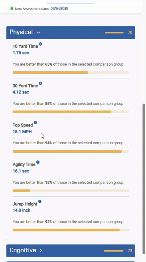 COPA Score Dashboard Image 2